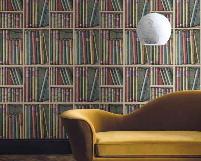 Cole & Son Ex Libris Wallpaper Room Set