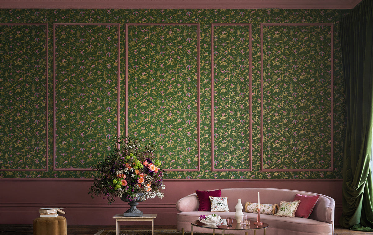 Cole & Son Hummingbirds Flora Wallpaper | Chapel Interiors