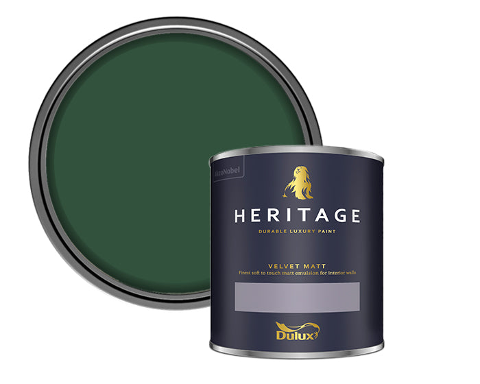 Dulux Heritage Velvet Matt Paint - Slate Green - 1 Litre - Outlet