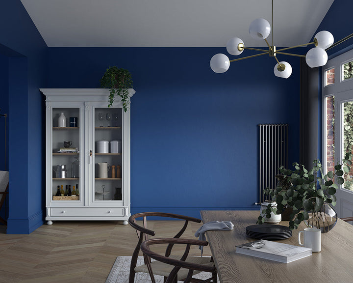 Dulux Heritage Deep Ultramarine Paint in Dining Room