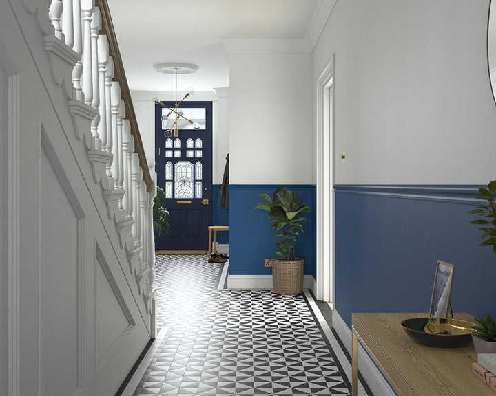 Dulux Heritage Deep Ultramarine Paint in Hallway