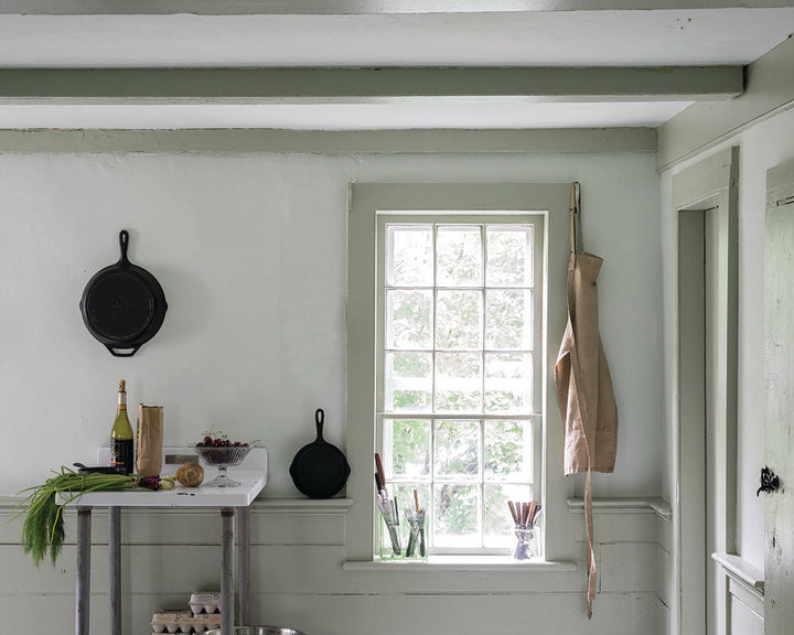 Shadow White 282 paint by Farrow & Ball in a country cottage 