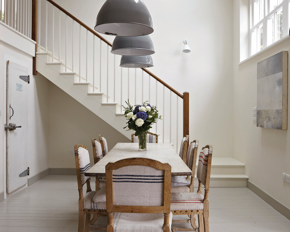 Slipper Satin 2004 paint by Farrow & Ball in a dining room 