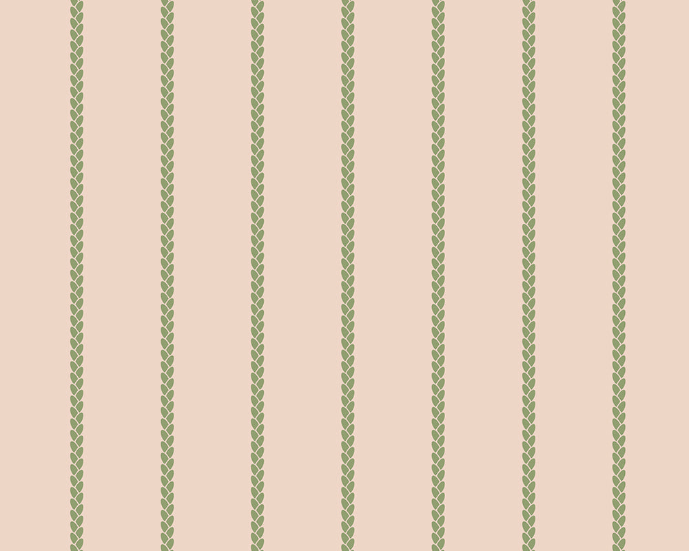 Farrow and Ball Petal Stripe Wallpaper 