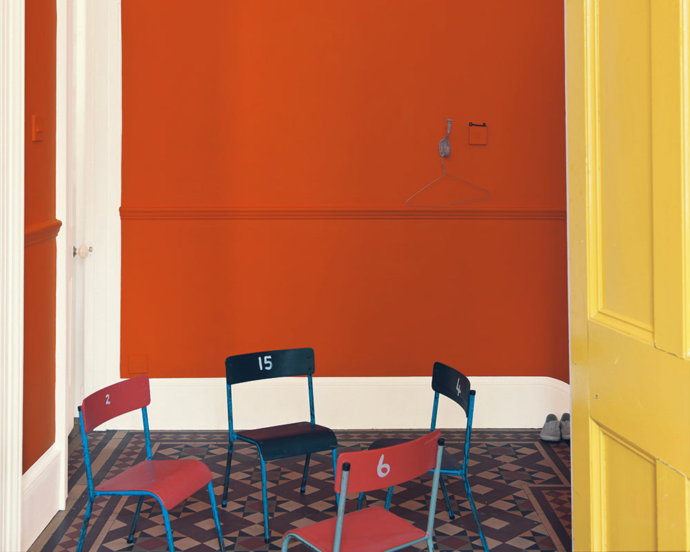 Charlotte's Locks 268 paint by Farrow & Ball on the walls of a hallway