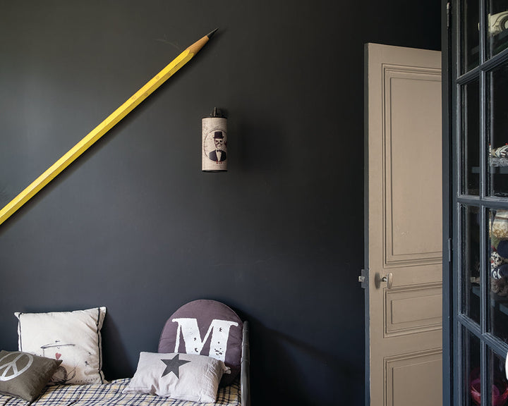 Down Pipe 26 paint by Farrow & Ball used on the walls of a childs bedroom
