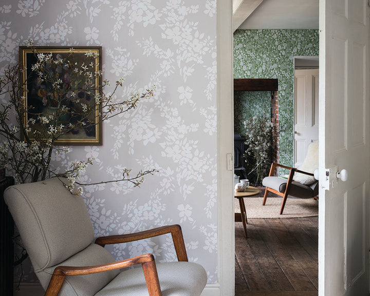 Farrow and Ball Hegemone Wallpaper 5703 in a living space
