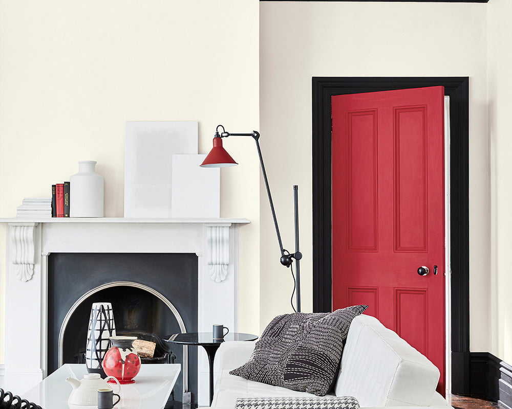 Little Greene French Grey Pale 161 Paint in a living room