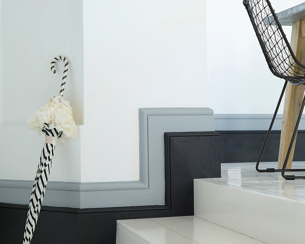 Little Greene Lamp Black 228 Paint on stairs