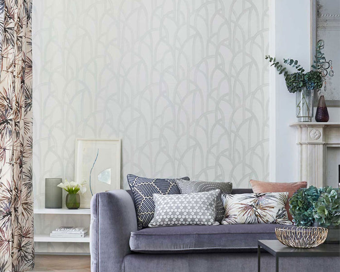 Harlequin Meso Wallpaper in a living room