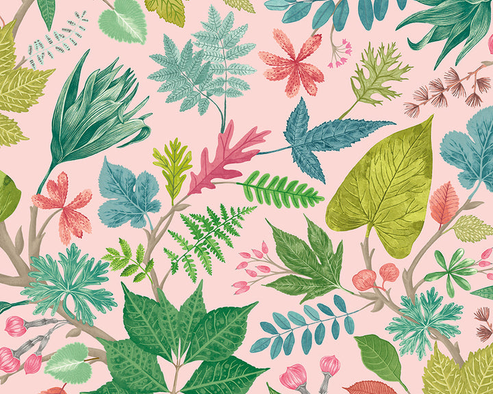 OHPOPSI Lush Leaves Wallpaper