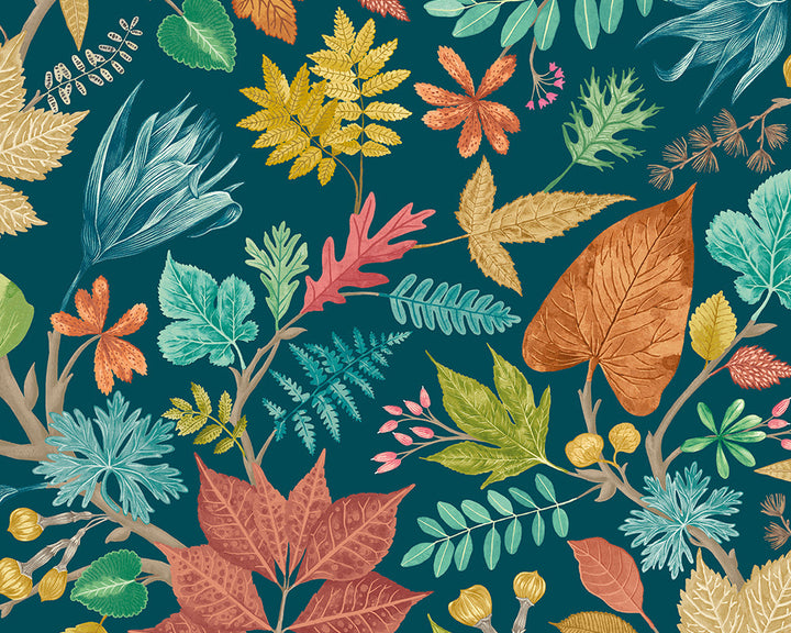 OHPOPSI Lush Leaves Wallpaper