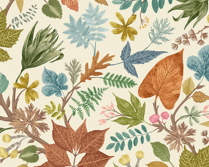 OHPOPSI Lush Leaves Wallpaper