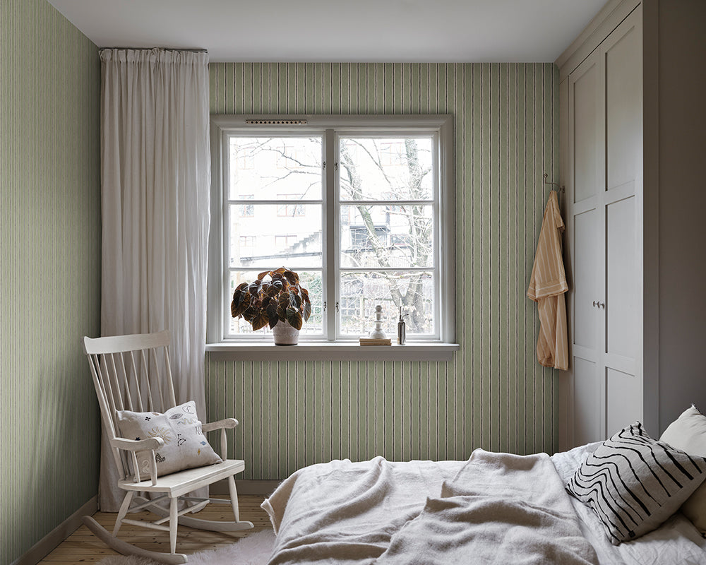 Sandberg Albin Mural Wallpaper in a bebroom