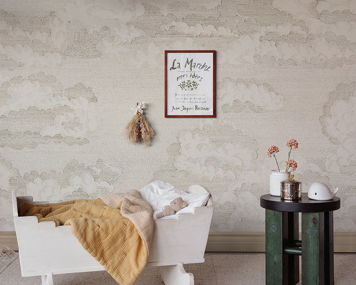 Sandberg Bonnie Mural Wallpaper in a nursery