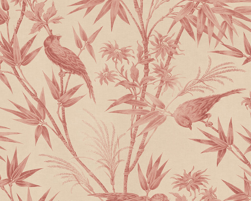 Sandberg Celeste Wallpaper in Red