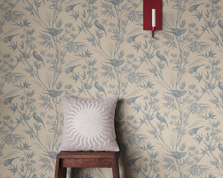 Sandberg Celeste Wallpaper in a living space