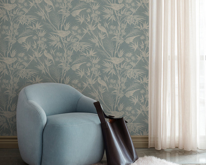 Sandberg Celeste Wallpaper in a living space
