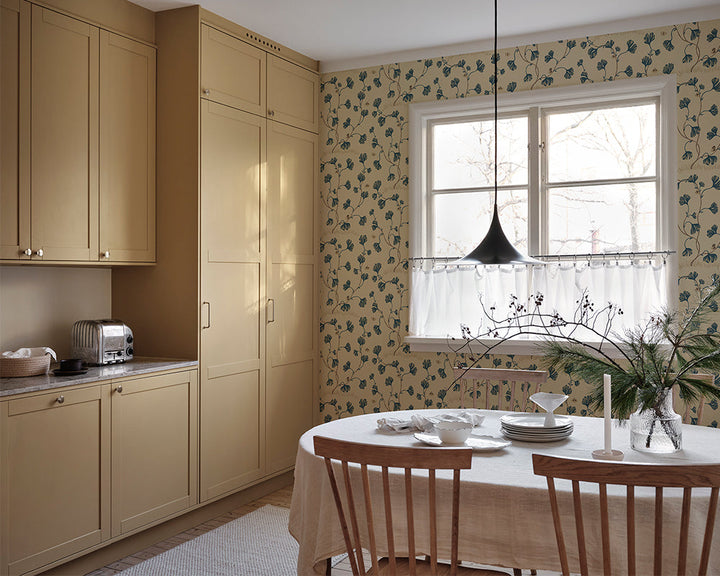 Sandberg Ebba Wallpaper in a kitchen