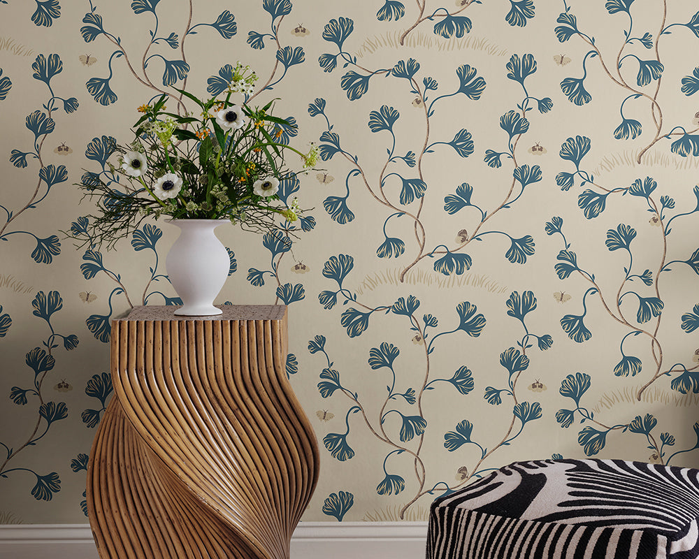 Sandberg Ebba Wallpaper in a living space