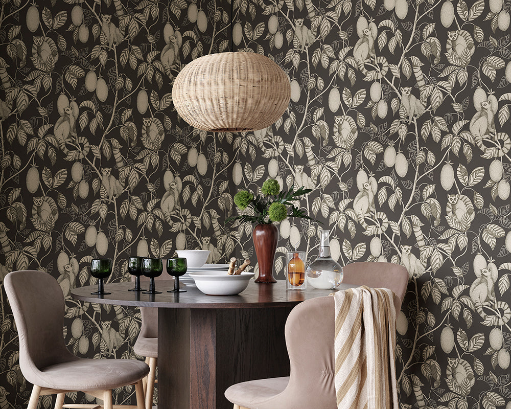 Sandberg Elliot Wallpaper in a dining room