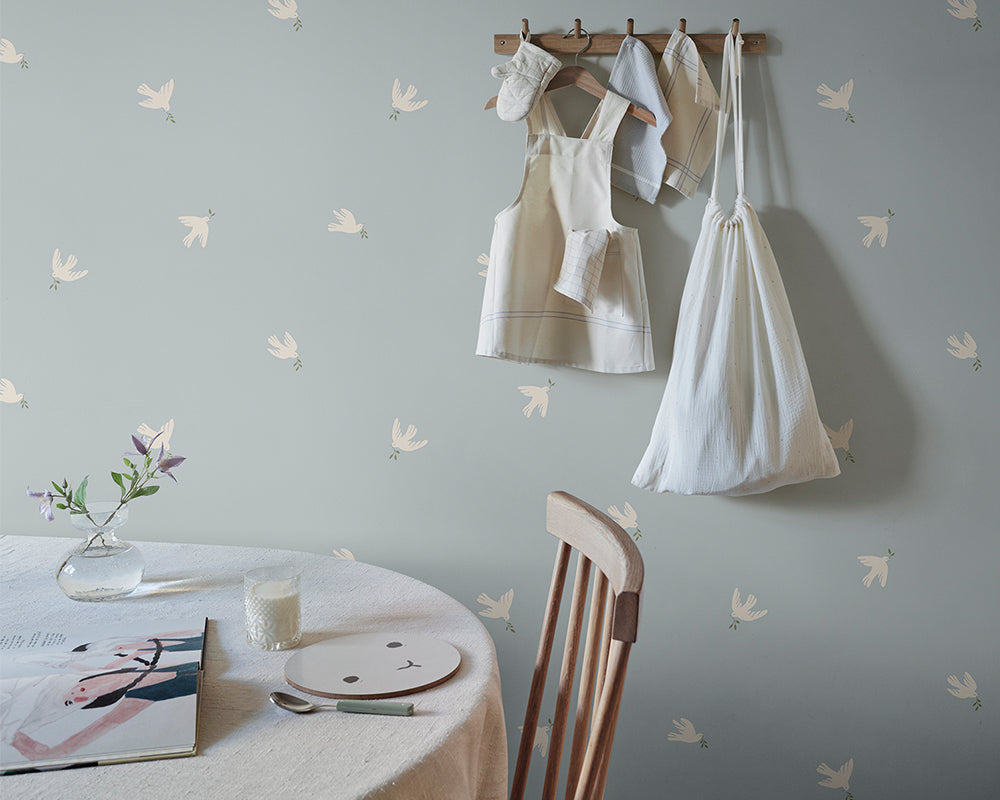 Sandberg Frida Wallpaper in a kitchen