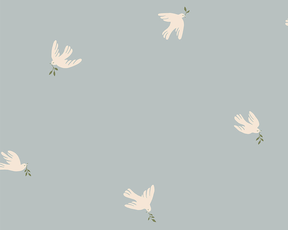 Sandberg Frida Wallpaper in Light Blue