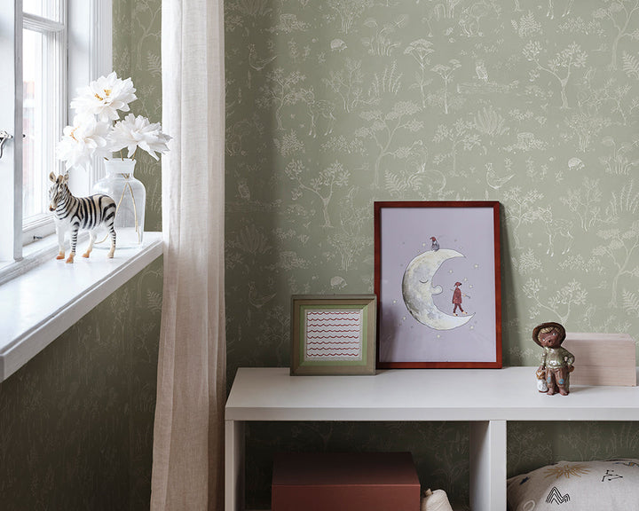 Sandberg Hollie Wallpaper in a kid bedroom