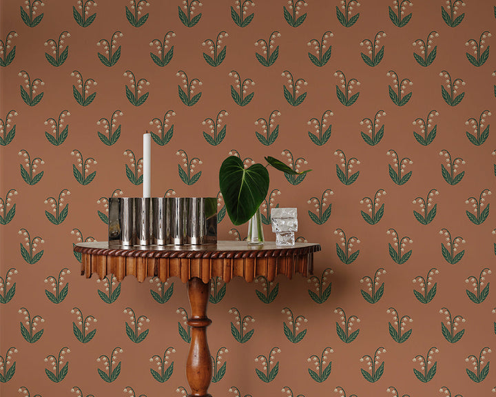 Sandberg Lilly Wallpaper in a living space