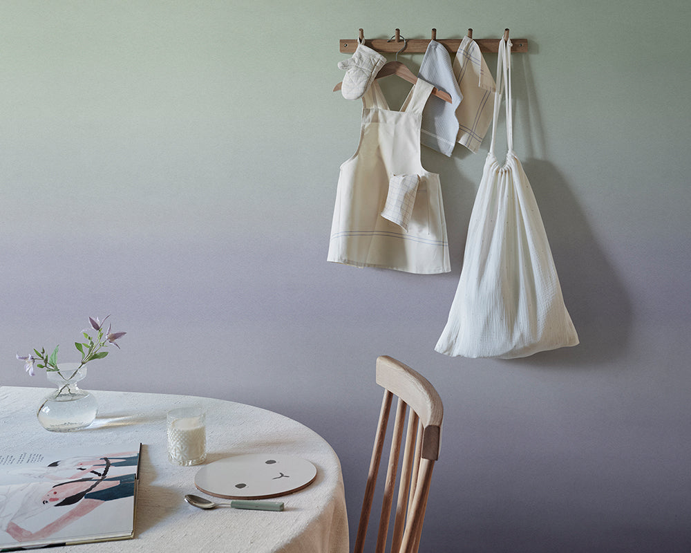 Sandberg Skymning Mural Wallpaper in a kitchen