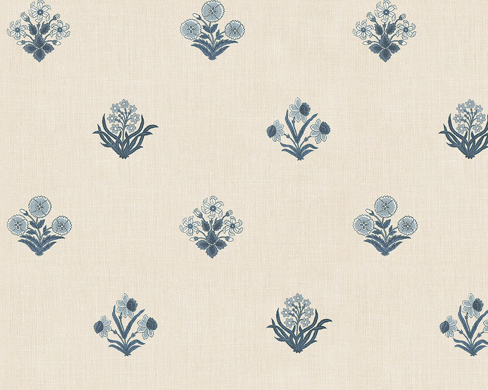 Sandberg Amy Wallpaper in Blue