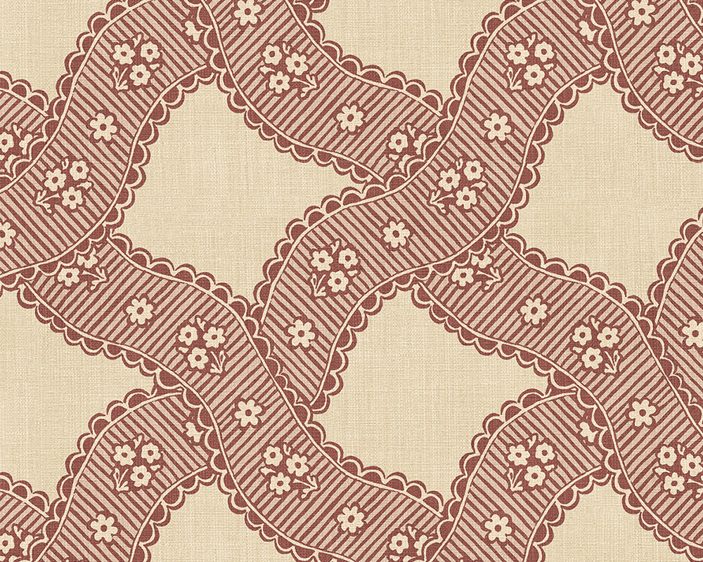 Sandberg Annie Wallpaper in Red