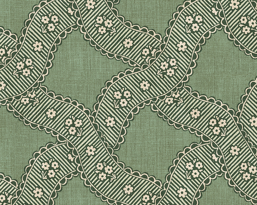 Sandberg Annie Wallpaper in Green