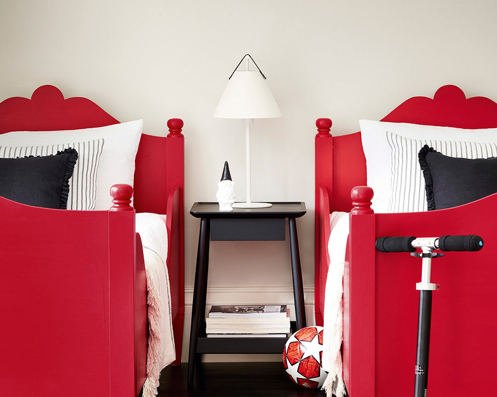 Little Greene Slaked Lime Deep 150 Paint on children's bedroom walls