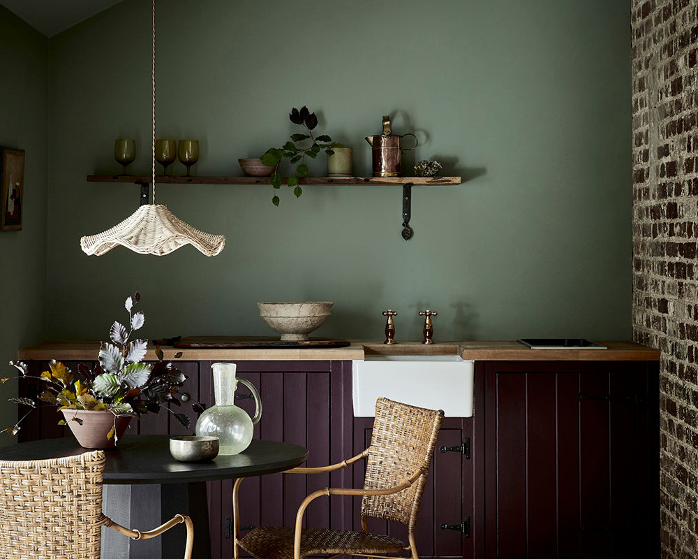 Little Greene Windmill Lane 296 Paint in a cottage kitchen