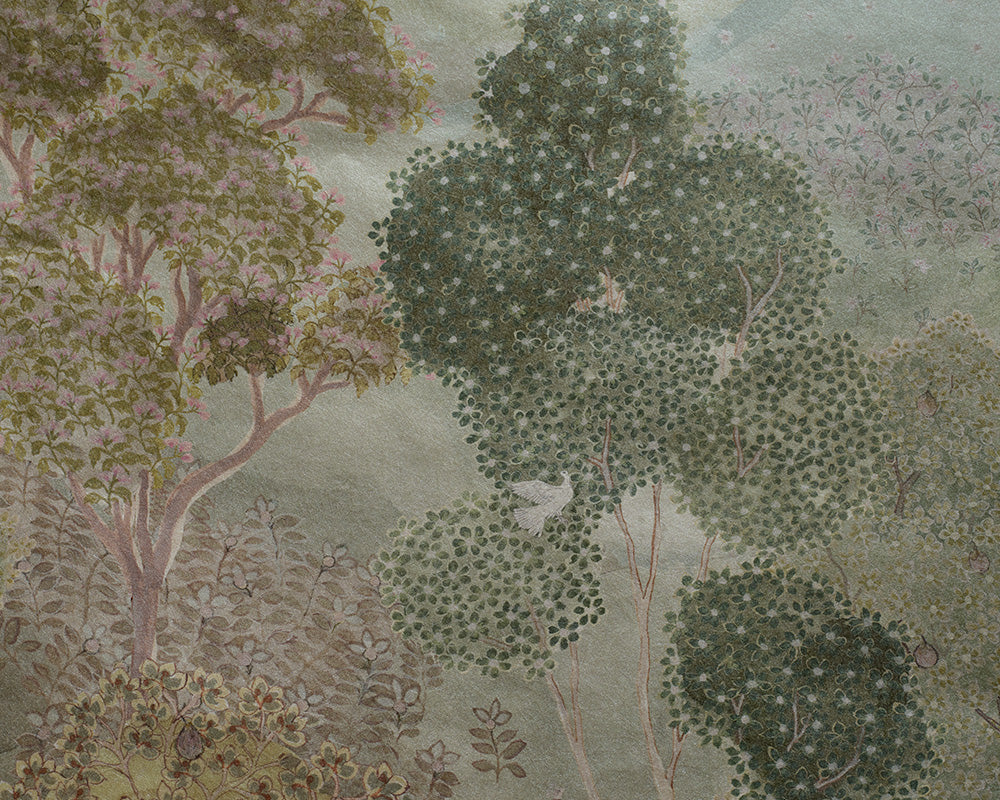Zoffany Lost Lands Wallpaper in close up