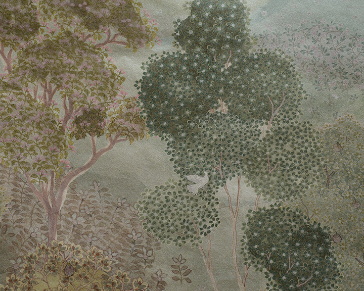 Zoffany Lost Lands Wallpaper in close up