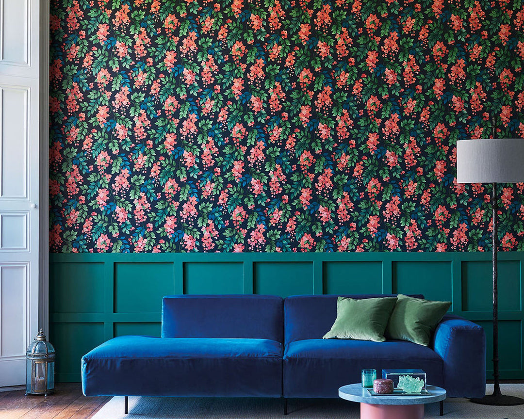 Cole & Son Bougainvillea Wallpaper Room Set