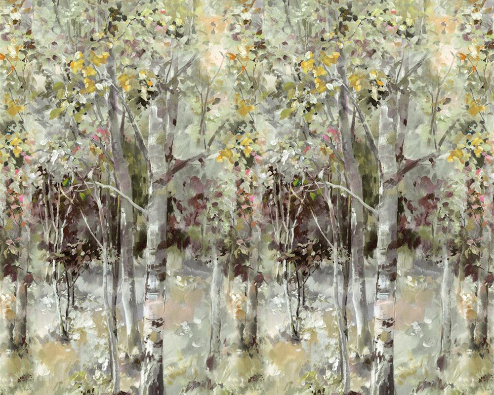 Designers Guild Bois De Bouleau Scene 2 Wallpaper