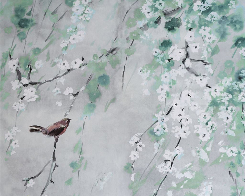 Designers Guild Shinsha Scene 1 Wallpaper in detail