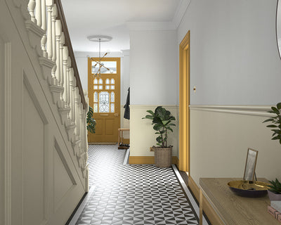 Dulux Heritage DH White Paint in Hallway