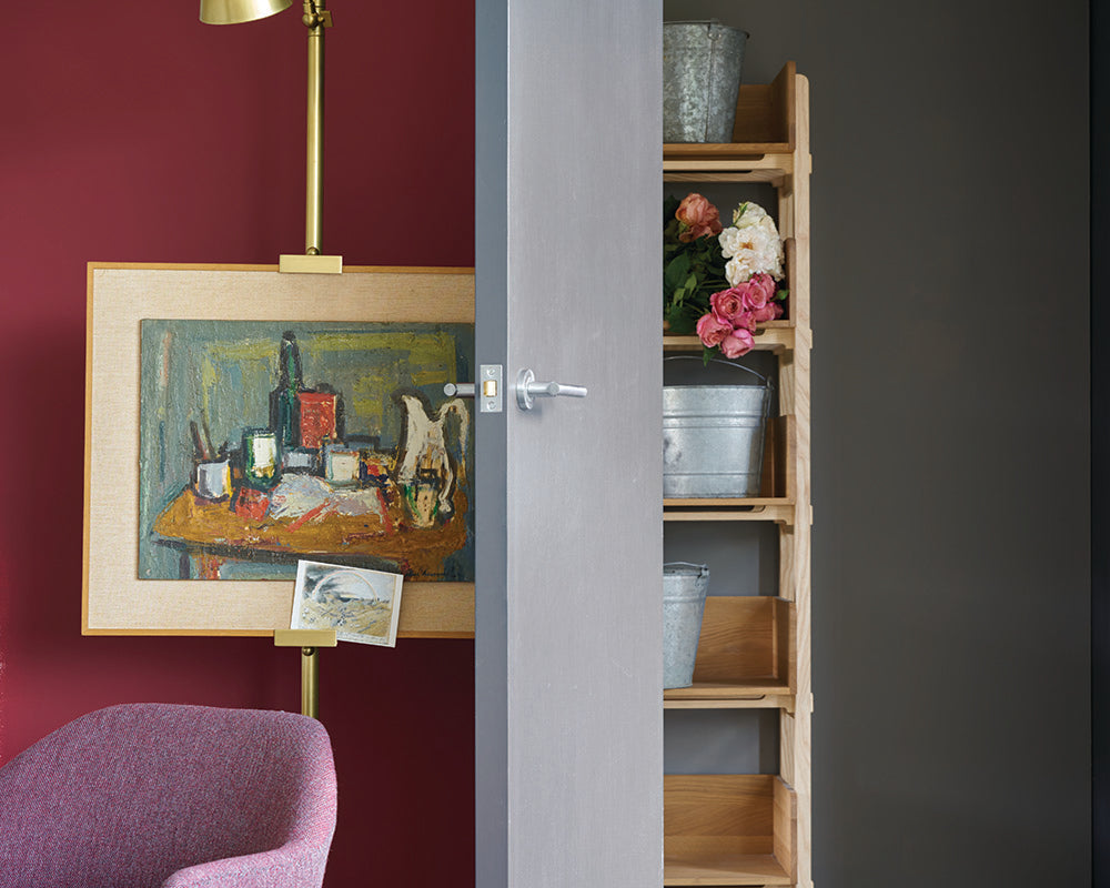 Farrow & Ball Radicchio 96 Paint used in a living room