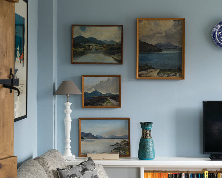 Parma Gray 27 paint by Farrow & Ball used in a classic living space