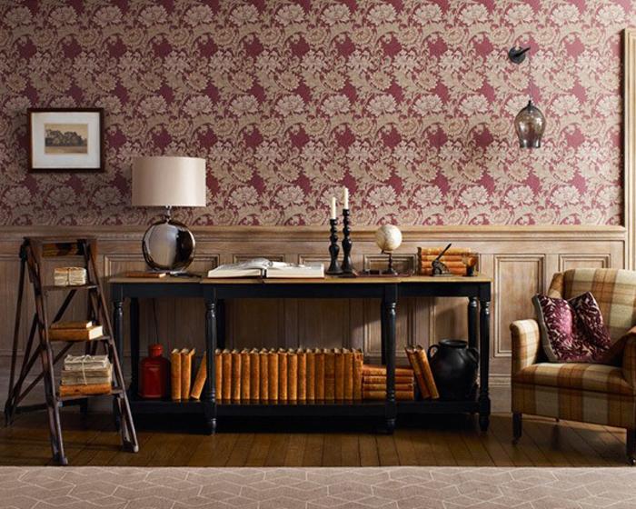 Morris & Co Chrysanthemum Indigo 212549 Wallpaper