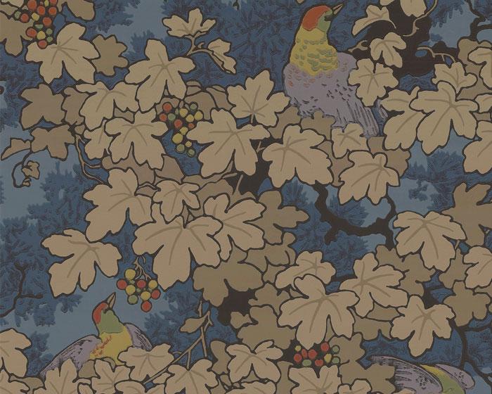 Little Greene Vine Bleu 0247VIBLEUZ Wallpaper