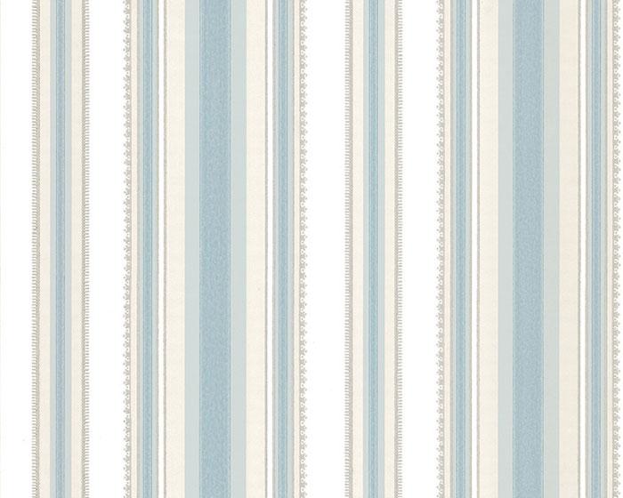 Little Greene Colonial Stripe Classic Blue 0286CLCLASS Wallpaper