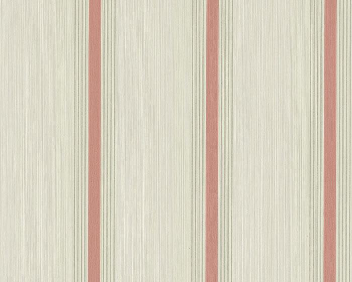 Little Greene Cavendish Stripe Brush Red 0286CVBRRED Wallpaper