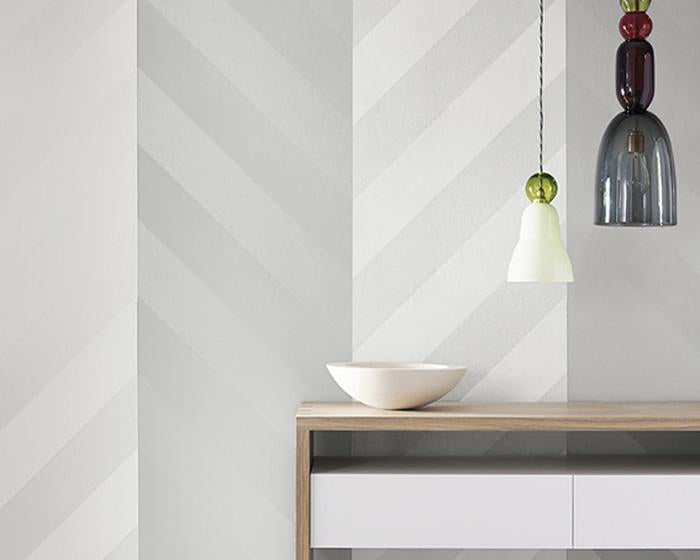 Little Greene Elephant Stripe Sharp Stone 0286ESSHARP Wallpaper