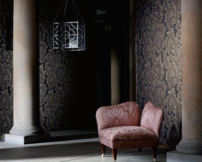 Zoffany Acantha Ink 312620 Wallpaper