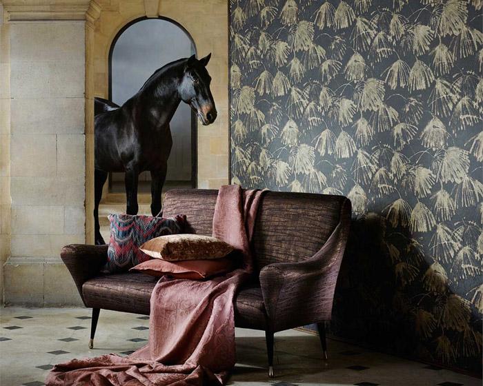 Zoffany Iliad Blue Stone 312635 Wallpaper